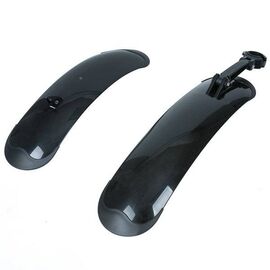 Крылья велосипедные STG FD-43 F/R, комплект, для колёс 24-26", для FATbike, пластик, черный, Х98853, изображение  - НаВелосипеде.рф