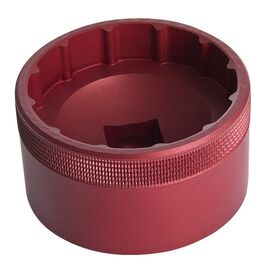 Головка UNIOR, для установки каретки BSA30, диаметр 53 мм, алюминий, красный, 1671.BSA30, изображение  - НаВелосипеде.рф