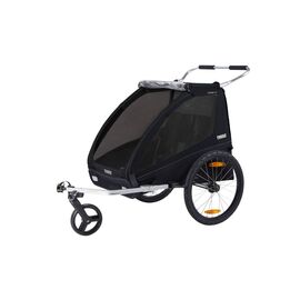 Велоприцеп Thule Coaster XT bike trailer+Stroll, детский, двухместный, Black, 10101810, изображение  - НаВелосипеде.рф