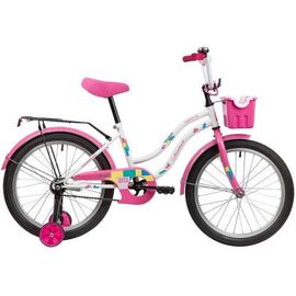 Детский велосипед NOVATRACK TETRIS 20" 2020, Вариант УТ-00285527: Возраст: 7-9 лет (Рост: до 130 см), Цвет: белый, изображение  - НаВелосипеде.рф