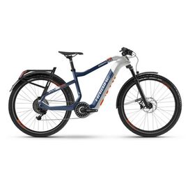 Электровелосипед HAIBIKE XDURO Adventr 5.0 i630Wh 27,5" 2020, Вариант УТ-00285563: Рама: L (Рост: 175-185 см), Цвет: white/blue/orange, изображение  - НаВелосипеде.рф