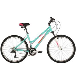 Женский велосипед FOXX BIANKA 26" 2021, Вариант УТ-00286050: Рама: 15" (Рост: 145-160 см), Цвет: зеленый, изображение  - НаВелосипеде.рф