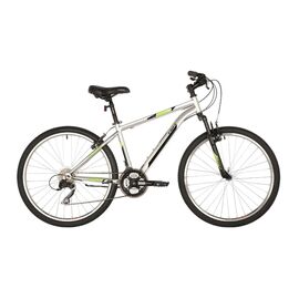 Горный велосипед FOXX AZTEC 26" 2021, 26SHV.AZTEC.16SL1, Вариант УТ-00286810: Рама: 14" (Рост: 155-163 см), Цвет: серебристый, изображение  - НаВелосипеде.рф