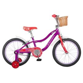 Детский велосипед Schwinn Elm 18 + корзина 18" 2021, Вариант УТ-00283699: Возраст: 5-9 лет (Рост: 107-132 см), Цвет: pink, изображение  - НаВелосипеде.рф