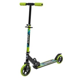Самокат для детей NOVATRACK JUNGLE, сталь, складной, ватер стикер, колеса 145*125 мм, черно-зеленый, 145S.JUNGLE.BGN9, изображение  - НаВелосипеде.рф