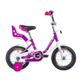 Детский велосипед NOVATRACK MAPLE 12" 2019, Вариант УТ-00285192: Возраст: 2-4 года (Рост: 75-100 см), Цвет: сиреневый, изображение  - НаВелосипеде.рф