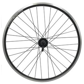 Колесо велосипедное переднее 26" алюминиевый, двойной обод AlexRims, пистонированный, DМ-19 (26")black, изображение  - НаВелосипеде.рф