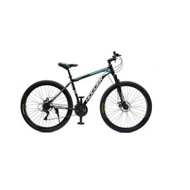 Горный велосипед HOGGER "POINTER" MD 29" 2021, Вариант УТ-00283906: Рама: 17" (Рост: 161-178 см), Цвет: черно-зеленый, изображение  - НаВелосипеде.рф
