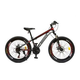 Подростковый велосипед HOGGER "HAUZER" MD 24" 2021, Вариант УТ-00283909: Рама: one size (Рост: 125-150 см), Цвет: черно-желтый, изображение  - НаВелосипеде.рф