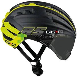 Велошлем Casco SPEEDairo RS black-neon yellow , Вариант УТ-00285542: Размер: L/XL (59-62 см), изображение  - НаВелосипеде.рф