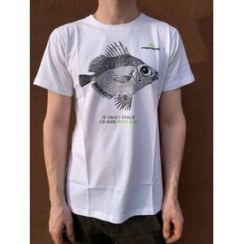 Велофутболка Merida Fish, If Only I Could, короткий рукав, White, 2287014335, Вариант УТ-00286320: Размер: L, изображение  - НаВелосипеде.рф