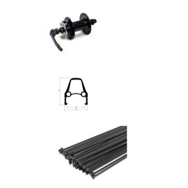 Колесо TRIX 28-29", передний, алюминий, D3-28-29-black-13555, изображение  - НаВелосипеде.рф
