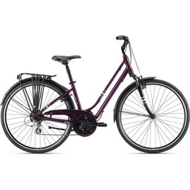 Женский велосипед Liv Flourish FS 2 28" 2021, Вариант УТ-00283687: Рама: S (Рост 155-172 см), Цвет: chameleon plum, изображение  - НаВелосипеде.рф