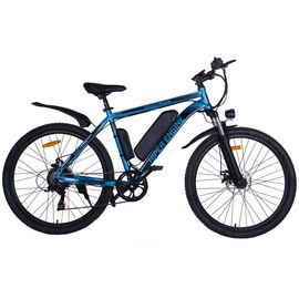 Электровелосипед HIPER Engine B51 26" 2021, HE-B51 Blue Silver, Вариант УТ-00286676: Рама: one size, Цвет: графитовый, изображение  - НаВелосипеде.рф
