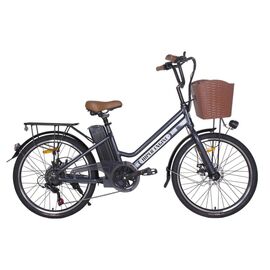 Электровелосипед HIPER Engine B67 26" 2021, HE-B67 Brown Metallic, Вариант УТ-00286679: Рама: one size, Цвет: графитовый, изображение  - НаВелосипеде.рф