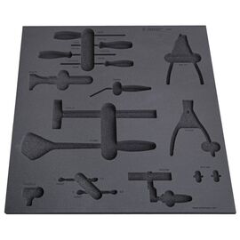 Ложемент UNIOR, для набора инструментов SET1-2600B, 560×570×40 мм, чёрный, vl3-2600B, изображение  - НаВелосипеде.рф