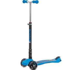 Самокат-кикборд Novatrack Rainbow Start Folding, 120/80 мм, голубой, 120F.NRAINBOW.BL20, 2020, изображение  - НаВелосипеде.рф