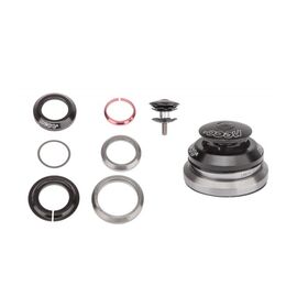 Рулевая колонка Neco H373S+C2861, 1,1/8"-1,5", безрезьбовая, интегрированная, сталь, черная, LU092925, изображение  - НаВелосипеде.рф