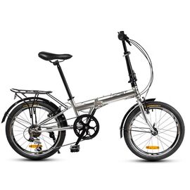 Складной велосипед HORST Fireball 20" 2022, Вариант УТ-00287593: Рама: one size (Рост: 145-185 см), Цвет: cерый/синий/черный, изображение  - НаВелосипеде.рф