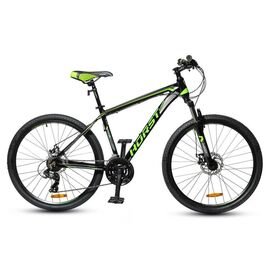 Горный велосипед HORST Genesis 26" 2022, Вариант УТ-00287594: Рама: 15" (Рост: 150-160 см), Цвет: черный/оранжевый/серый, изображение  - НаВелосипеде.рф