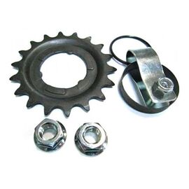 Звезда задняя SHIMANO 18T+ запчасти к односкоростной втулке для CB-E110,,хомут малый KSME11018D30350, изображение  - НаВелосипеде.рф