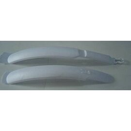Комплект крыльев Vinca Sport удлиненных, 24"-26", материал пластик, белый, HN 06 white, изображение  - НаВелосипеде.рф
