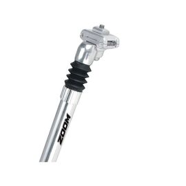 Штырь подседельный ZOOM SP-71, c амортизатором, D:25,4 мм, серебро, SP-71 350мм AL6060 silver, изображение  - НаВелосипеде.рф