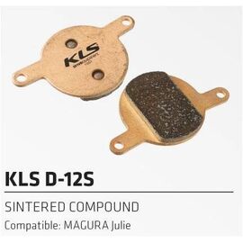 Тормозные колоднки KELLYS KLS D-12S, к дисковому тормозу, комозитные, совместим с MAGURA Julie, изображение  - НаВелосипеде.рф