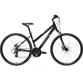 Горный велосипед Merida Crossway 15-MD Lady 2017, Вариант УТ-00037384: Рама: 50cm (Рост: 185 - 190 cm), Цвет: матовый черный, изображение  - НаВелосипеде.рф
