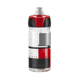 Фляга Elite Crystal Ombra, 0.75 л, дымчатый, красный рисунок, EL0150510, изображение  - НаВелосипеде.рф