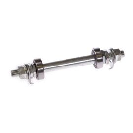 Ось велосипедная TRIX, передняя, под гайку, 3/8'' х 100 х 140 мм, на промподшипниках, индивидуальная упаковка, KL-902, изображение  - НаВелосипеде.рф