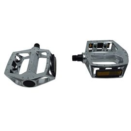 Педали велосипедные FORSE P 804, MTB/BMX, 99x105 мм, аллюминий, серебристый, W0589, изображение  - НаВелосипеде.рф