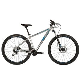 Горный велосипед STINGER RELOAD STD 29" 2021, 29AHD.RELOSTD.18SL1, Вариант УТ-00286290: Рама: 18" (Рост: 168-178 см), Цвет: серебристый, изображение  - НаВелосипеде.рф