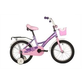 Детский велосипед FOXX BRIEF 16" 2021, Вариант УТ-00287125: Возраст 4-6 лет (Рост: до 115 см), Цвет: фиолетовый, изображение  - НаВелосипеде.рф