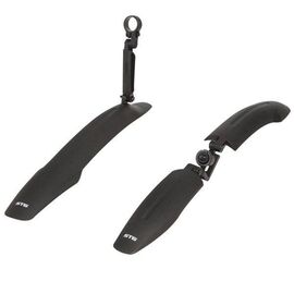 Крылья велосипедные STG GH-363F/R, комплект, для колес 27,5-29", с логoтипом STG, чёрный, Х75230-5, изображение  - НаВелосипеде.рф