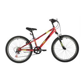 Подростковый велосипед FOXX DIFFER 24" 2021, Вариант УТ-00287151: Рама: 11" (Рост: 125-150 см), Цвет: красный, изображение  - НаВелосипеде.рф