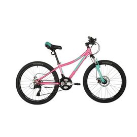Подростковый велосипед FOXX CAMELLIA 24" 2021, 24AHD.CAMELLIA.12PN21, Вариант УТ-00287153: Рама: 12" (Рост: 125-150 см), Цвет: розовый, изображение  - НаВелосипеде.рф