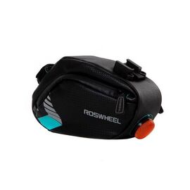 Велосумка Roswheel 131413-B, под седло, размер M, 1 л, с фонариком, чёрный, Х103248, изображение  - НаВелосипеде.рф