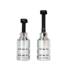 Пеги STG для трюкового самоката с осью, 22.2 мм, алюминий, серебристый, Х99070, изображение  - НаВелосипеде.рф