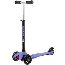 Самокат Novatrack Disco-kids Basic, 120*76 мм, эргономичный, черный/фиолетовый, 120H.DISCOKIDS.BVL20, изображение  - НаВелосипеде.рф