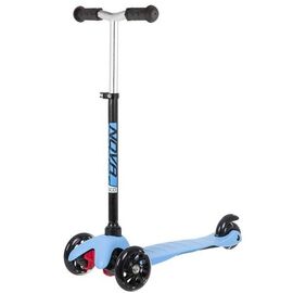 Самокат Novatrack Disco-kids Basic, 120*76 мм, эргономичный, черный/голубой, 120H.DISCOKIDS.BBL20, изображение  - НаВелосипеде.рф