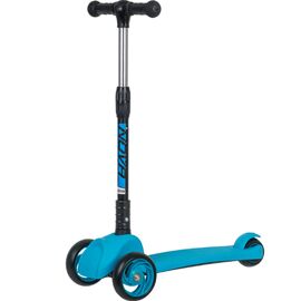 Самокат-кикборд Novatrack RainBow, 120*80 мм, голубой, 120F.RAINBOW.BL20, изображение  - НаВелосипеде.рф