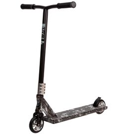 Самокат NOVATRACK PIXEL PRO BL, 120 мм, черный/серый, 110A.PIXEL.SC21, изображение  - НаВелосипеде.рф