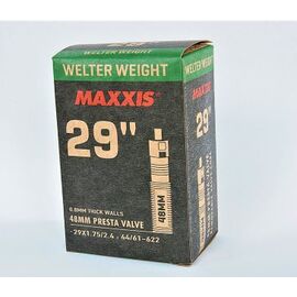 Камера велосипедная MAXXIS WELTER WEIGHT, 29"X1.75/2.4, 44/61-622, 0.8 мм, LFVSEP48 (B-C), EIB001406, изображение  - НаВелосипеде.рф