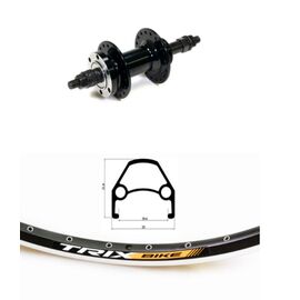 Колесо велосипедное TRIX 27,5", заднее, D23-27,5-black-13476, изображение  - НаВелосипеде.рф