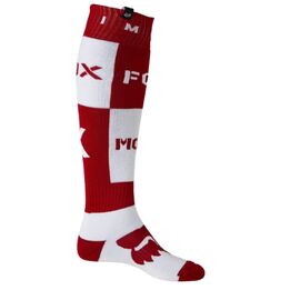 Носки велосипедные Fox Nobyl Fri Thick Sock, белый/красный, Вариант УТ-00289513: Размер: S, изображение  - НаВелосипеде.рф