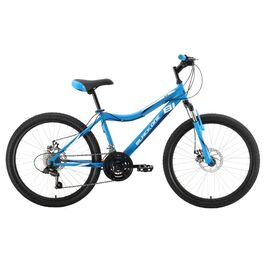 Подростковый велосипед Black One Ice 24 D 24" 2022, Вариант УТ-00289819: Возраст: 9-12 лет (Рост: 135-150 см), Цвет: синий/белый/синий, изображение  - НаВелосипеде.рф