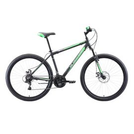 Горный велосипед Black One Onix 27.5 D Alloy 27,5" 2021, HD00000401, Вариант УТ-00289935: Рама: 16" (Рост: 155-168 см), Цвет: чёрный/зелёный/серый, изображение  - НаВелосипеде.рф