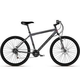 Горный велосипед Stark Respect 26.1 D Microshift 26" 2021, HD00000165, Вариант УТ-00289987: Рама: 16" (Рост: 155-168 см), Цвет: черный/черный, изображение  - НаВелосипеде.рф
