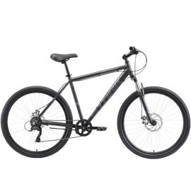 Горный велосипед Stark Respect 27.1 D Microshift 27,5" 2021, Вариант УТ-00289991: Рама: 18" (Рост: 168-178 см), Цвет: черный/черный, изображение  - НаВелосипеде.рф